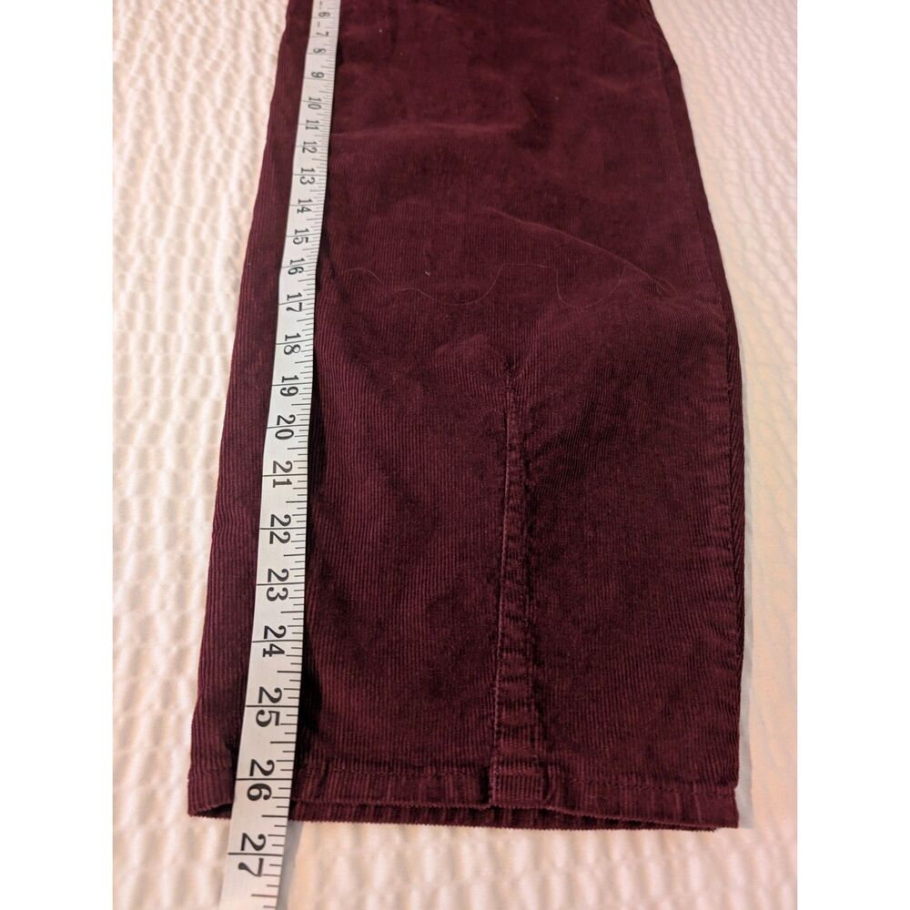 Universal Thread High Rise Easy Barrel Corduroy Pants Burgundy Size 16R NWT - Picture 5 of 7